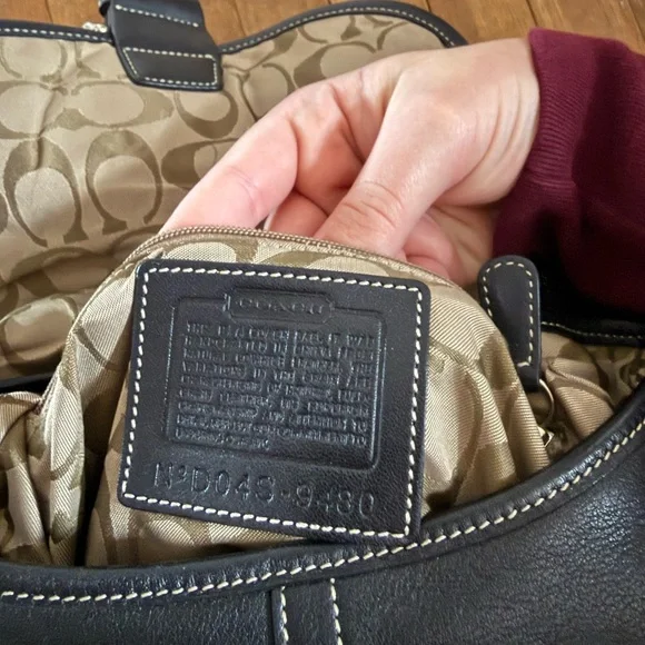 Coach Black Leather Crossbody Bag - Picture 3 of 4